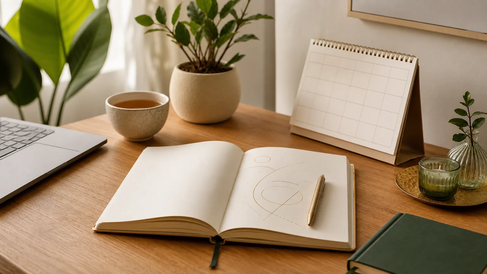 Professional planning a coaching investment in a calm workspace